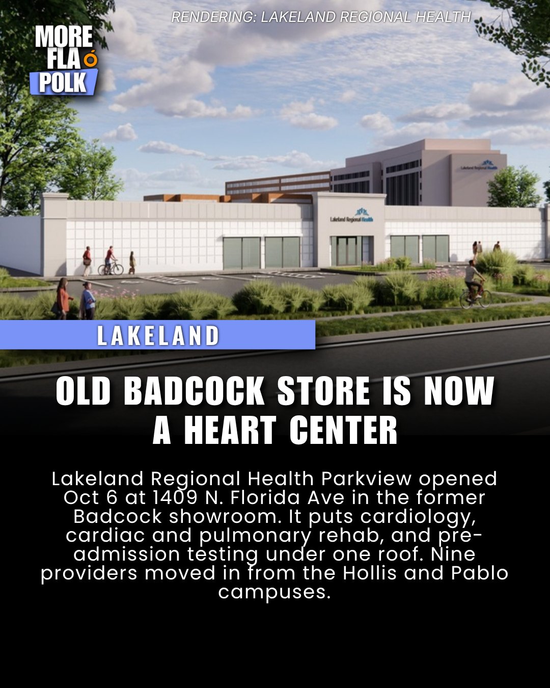 Old Badcock showroom in Lakeland is now a heart center